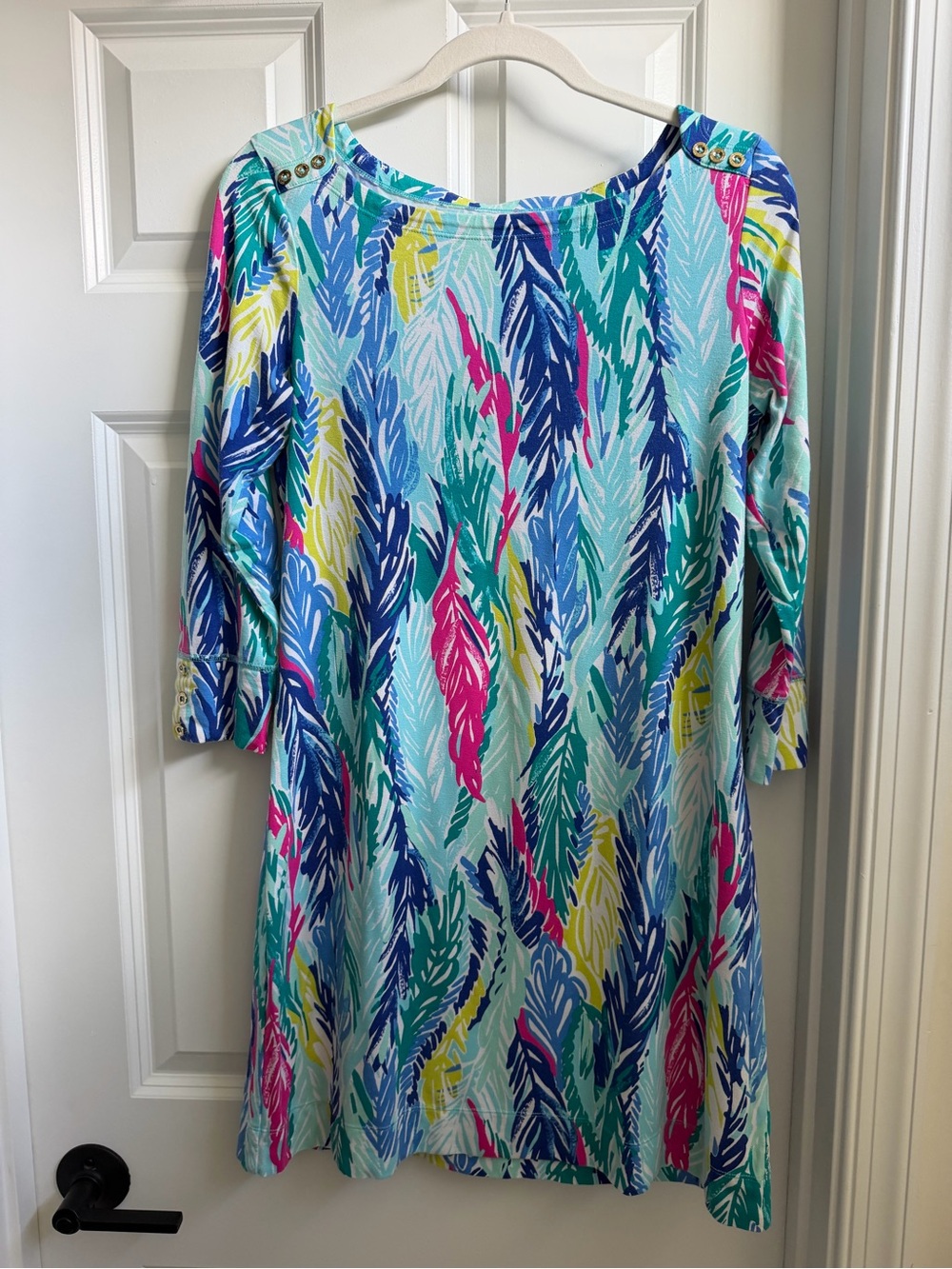 Women’s Multicolor Feather-Print Lilly Pulitzer Dress